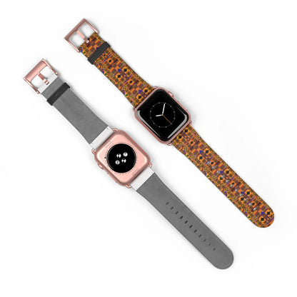 Kente-Inspired Pattern Watch Band — Vibrant African Print Apple Watch Strap - DiwaKi