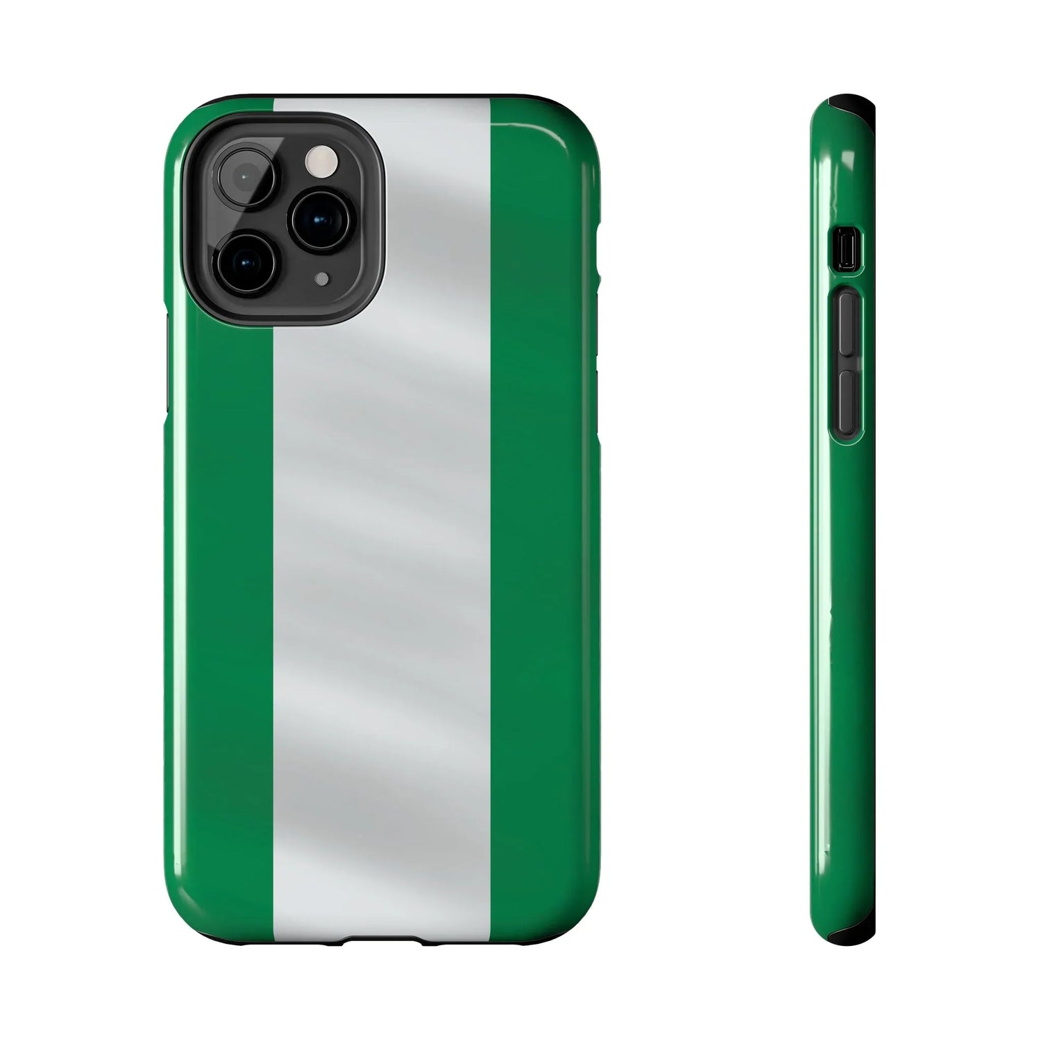 Tough Phone Case — Nigerian flag Rugged Protective Cover - DiwaKi