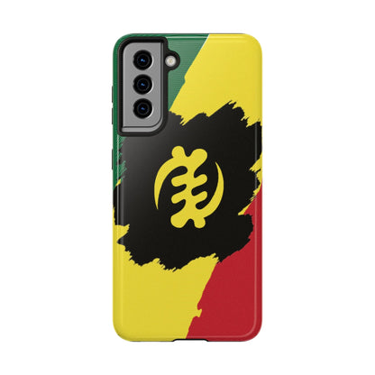 Sankofa Tough Phone Case — Shockproof Protective Phone Cover with Ghana Adinkra Symbol - DiwaKi