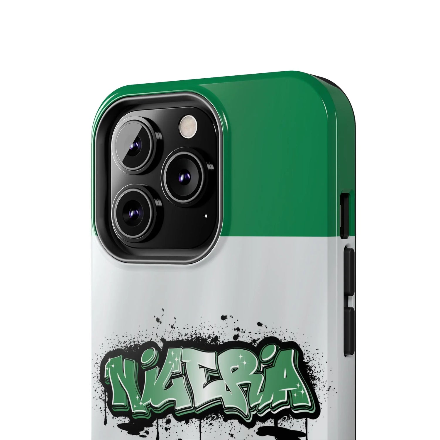 Tough Phone Case — Nigeria Flag Graffiti Design - DiwaKi