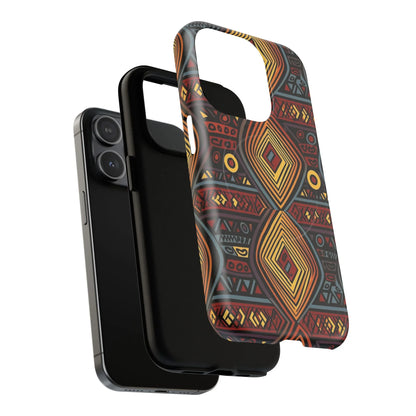 Tribal Geometric Tough Magnetic Phone Case - DiwaKi