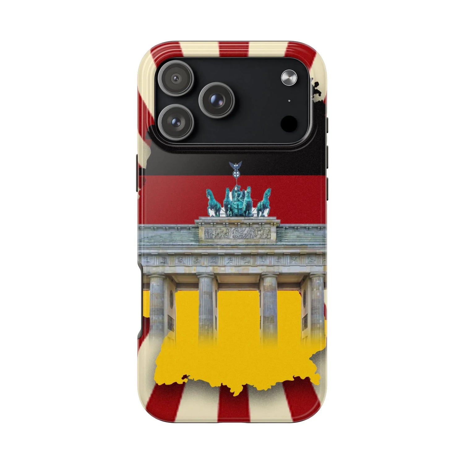 German Flag Brandenburger Gate Tough Phone Case – Berlin Landmark Protective Cover - DiwaKi