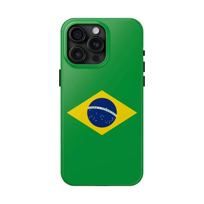 Brazil Flag Tough Phone Case — Protective Patriotic Phone Cover - DiwaKi