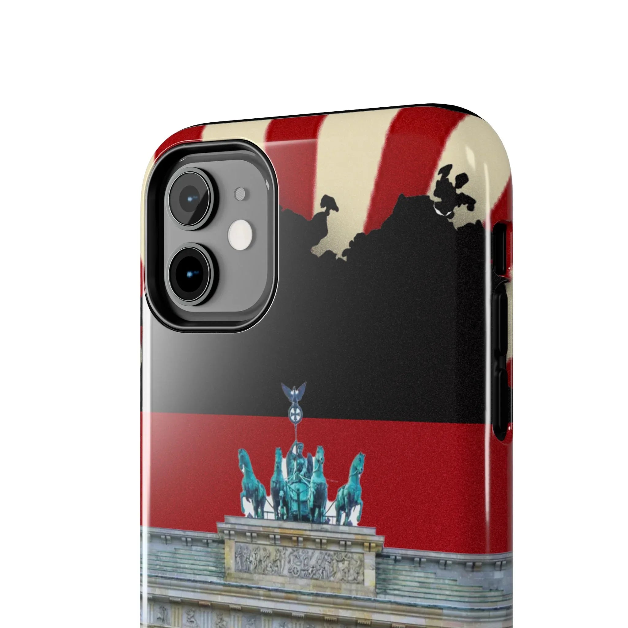German Flag Brandenburger Gate Tough Phone Case – Berlin Landmark Protective Cover - DiwaKi