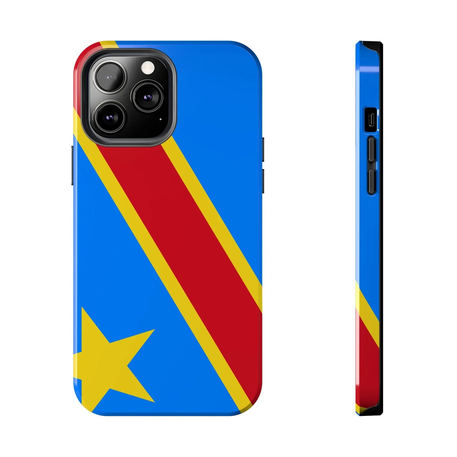 Democratic Republic of Congo Flag Tough Phone Case — Durable Protective Cover - DiwaKi
