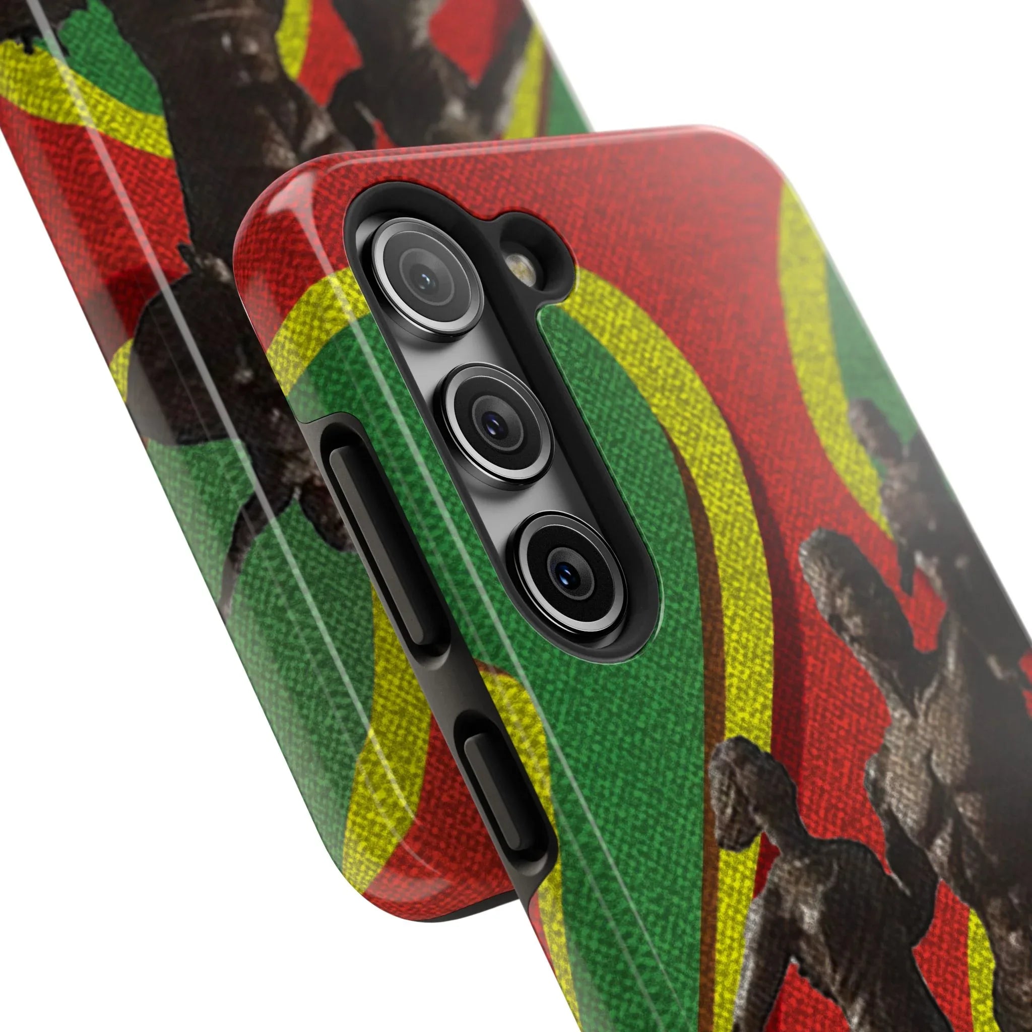 Senegal Tough Phone Case — Liberation Monument Retro Red, Green &amp; Yellow Design - DiwaKi