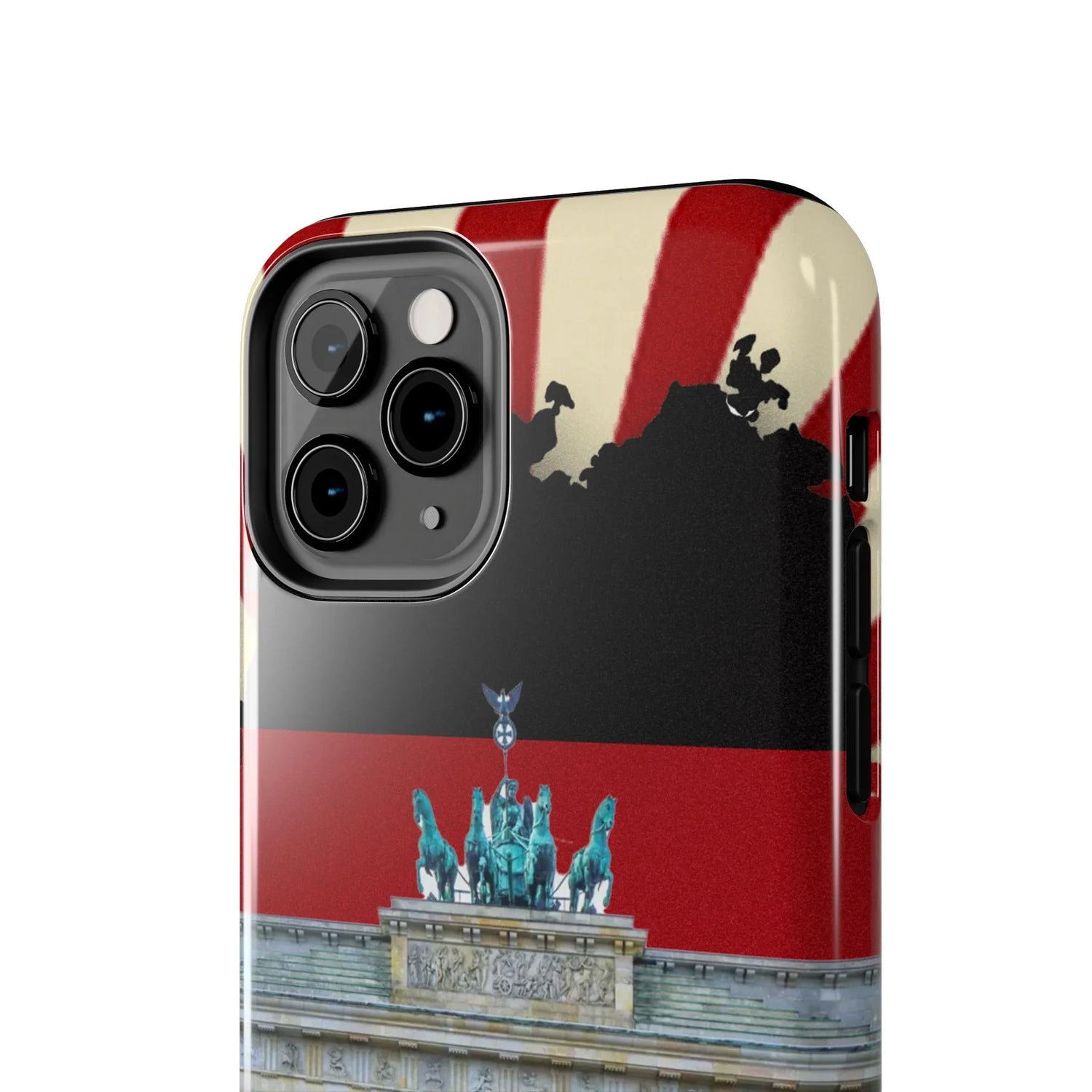 German Flag Brandenburger Gate Tough Phone Case – Berlin Landmark Protective Cover - DiwaKi