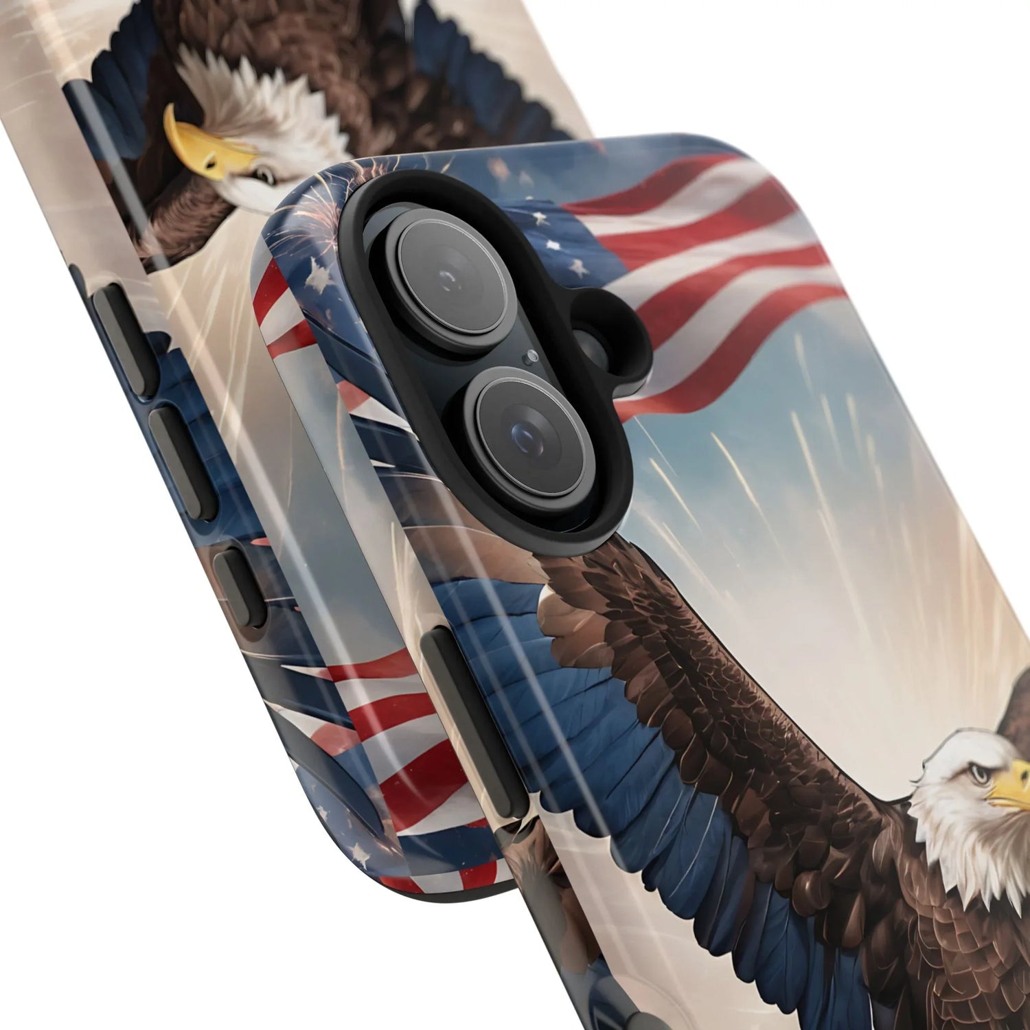 Majestic Eagle Flag Phone Case - DiwaKi
