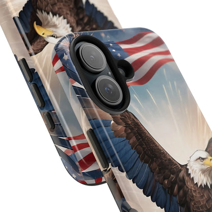Majestic Eagle Flag Phone Case - DiwaKi