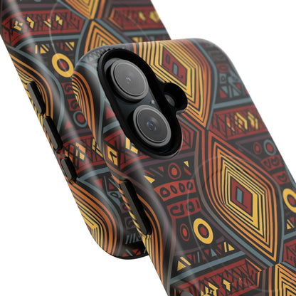 Tribal Geometric Tough Magnetic Phone Case - DiwaKi