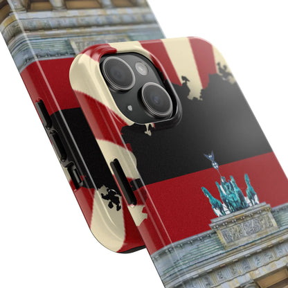 German Flag Brandenburger Gate Tough Phone Case – Berlin Landmark Protective Cover - DiwaKi