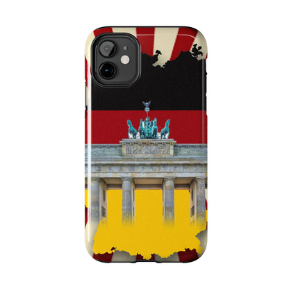 German Flag Brandenburger Gate Tough Phone Case – Berlin Landmark Protective Cover - DiwaKi