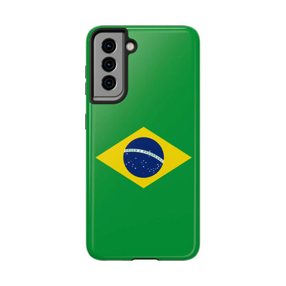 Brazil Flag Tough Phone Case — Protective Patriotic Phone Cover - DiwaKi