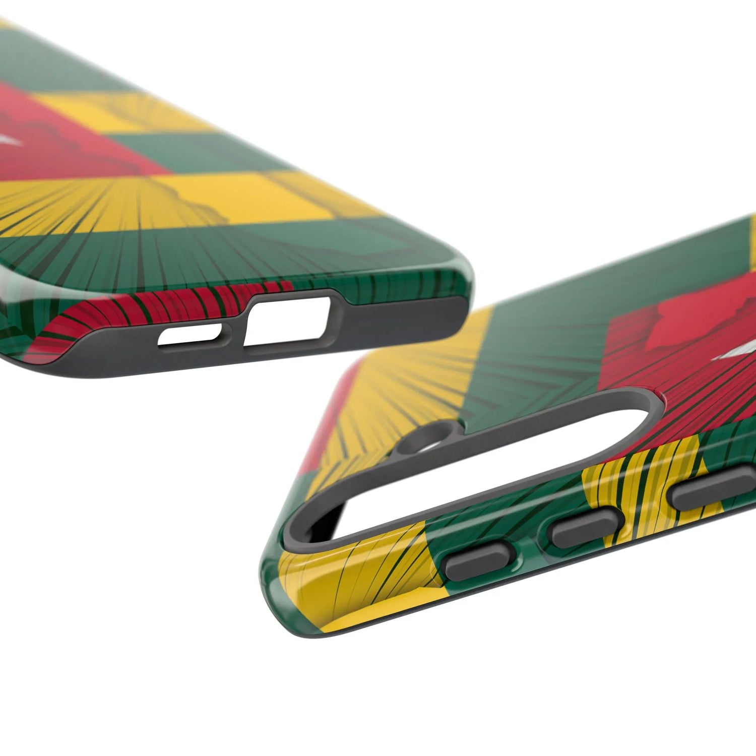 Togo Flag Tough Phone Case – Protective Stripe Design - DiwaKi