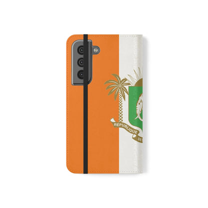 Ivory Coast Flag Flip Phone Case — Côte d&