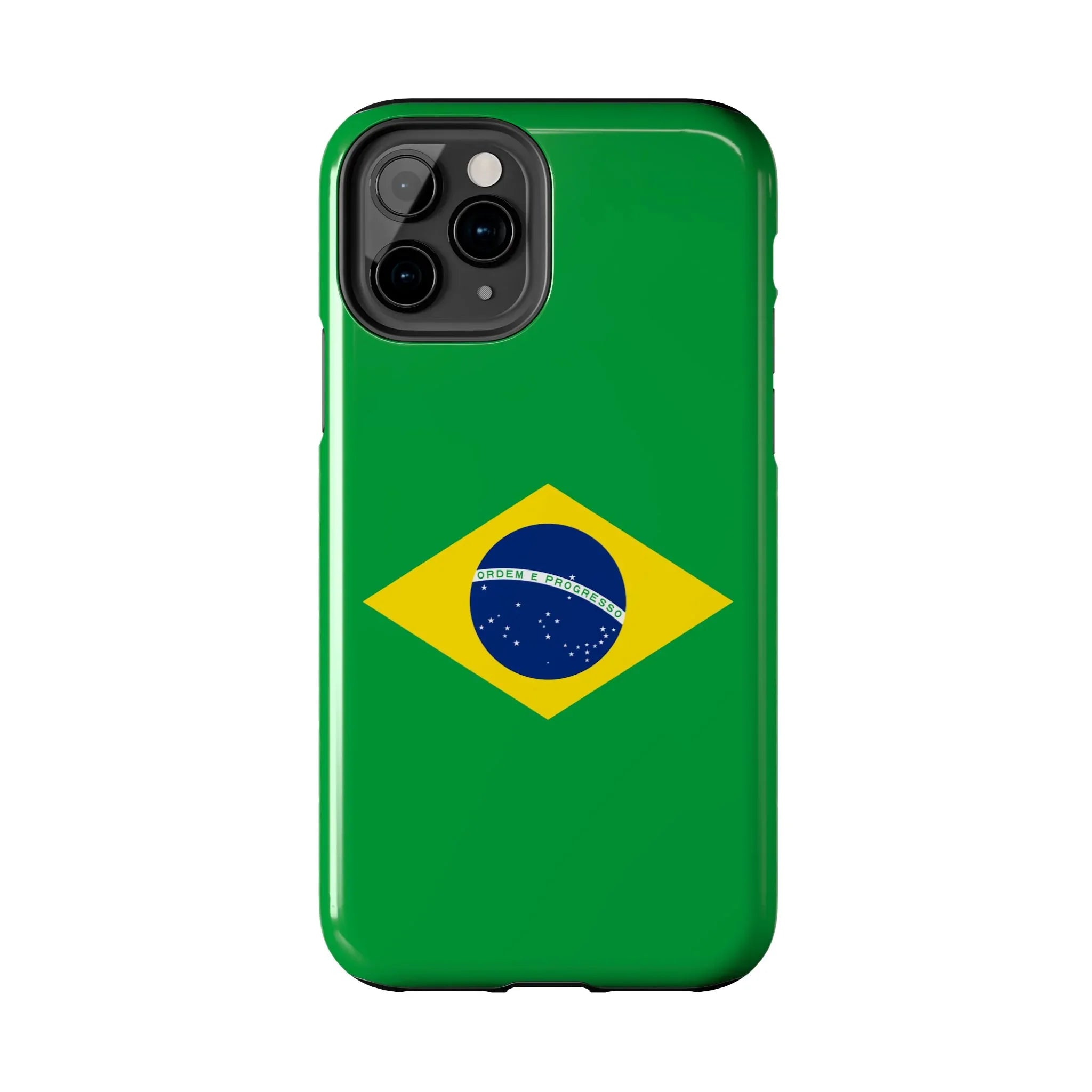 Brazil Flag Tough Phone Case — Protective Patriotic Phone Cover - DiwaKi