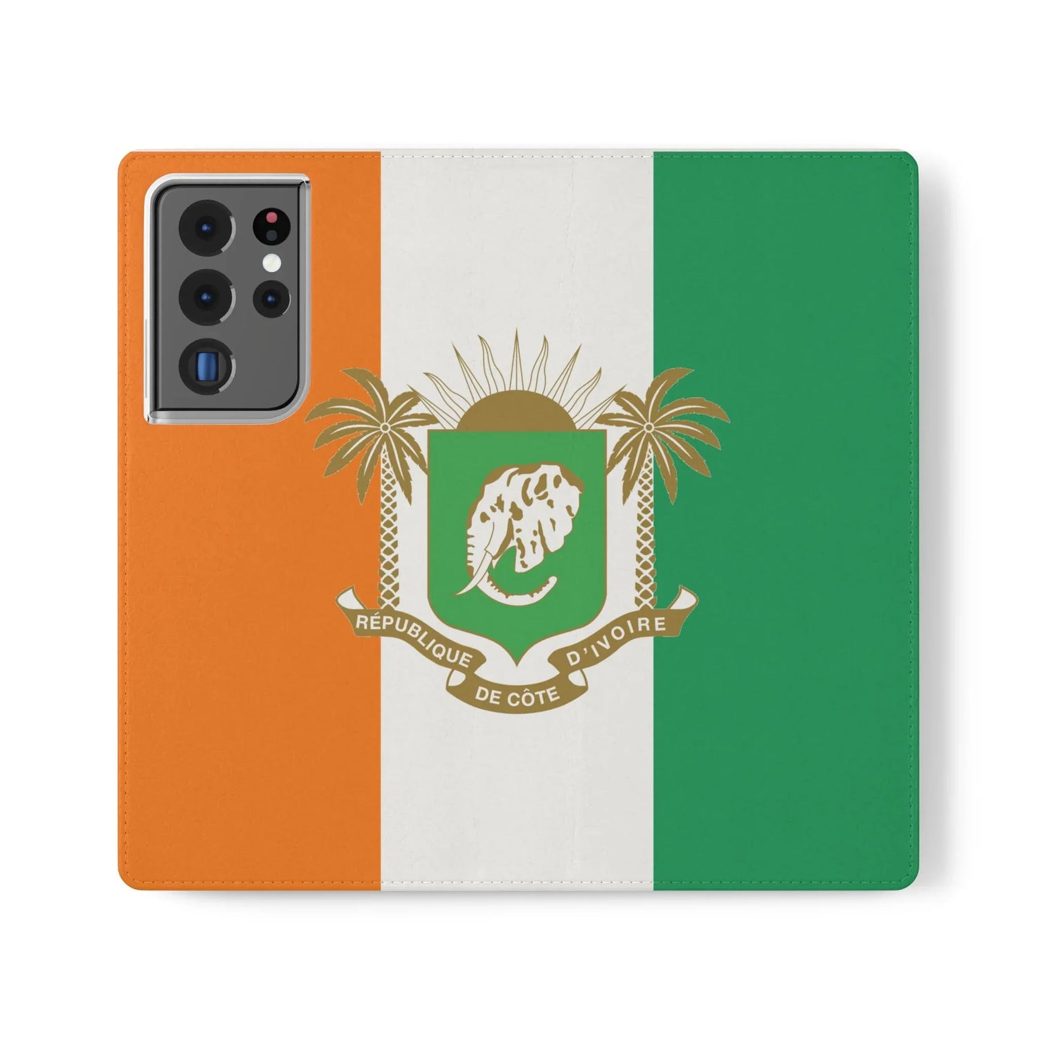 Ivory Coast Flag Flip Phone Case — Côte d&