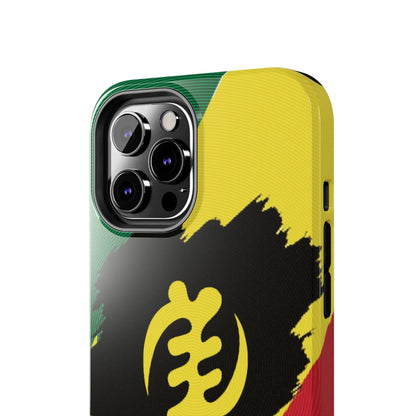 Sankofa Tough Phone Case — Shockproof Protective Phone Cover with Ghana Adinkra Symbol - DiwaKi