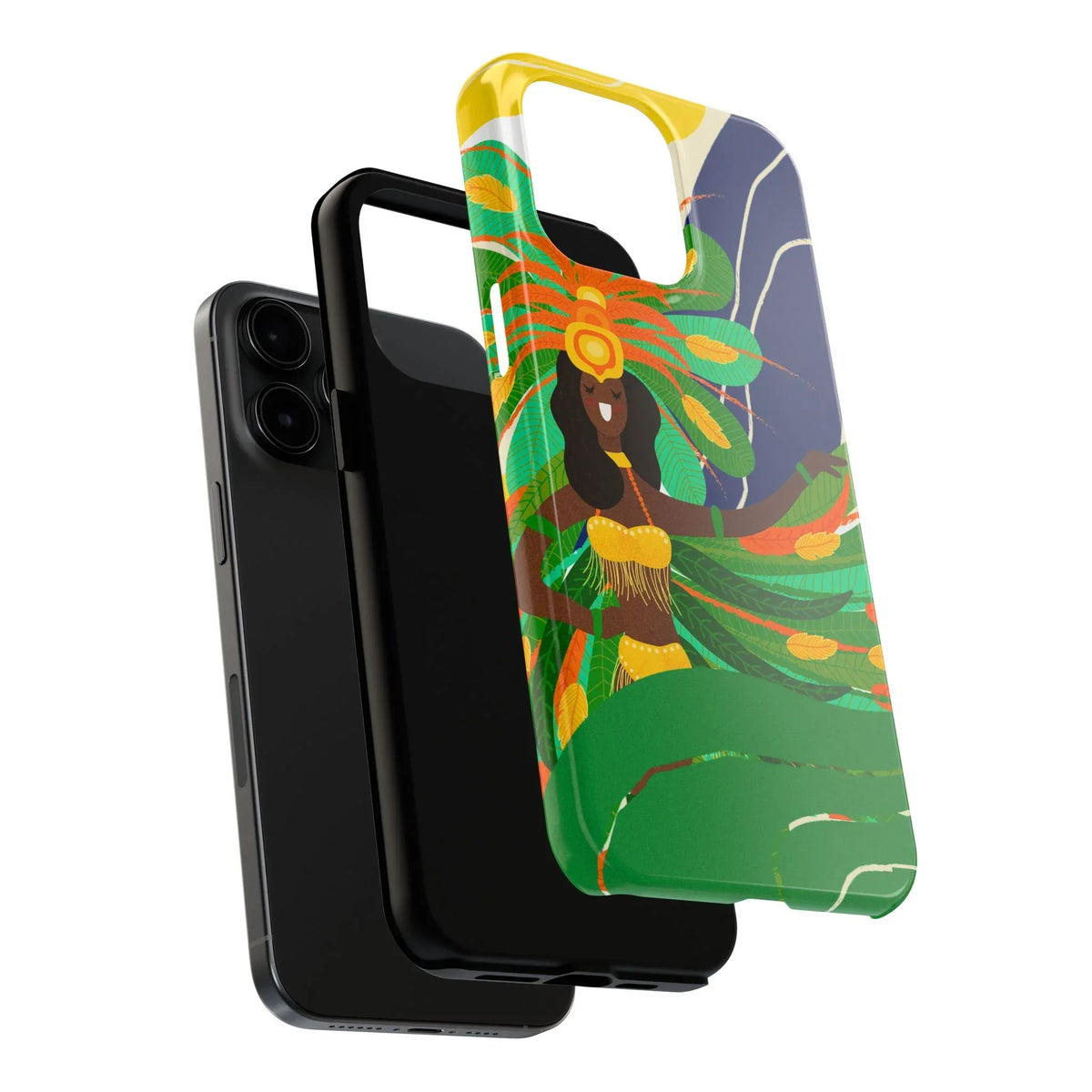 Brazil carnival Tough Phone Case — Statue of Liberty &amp; American Flag Design - DiwaKi