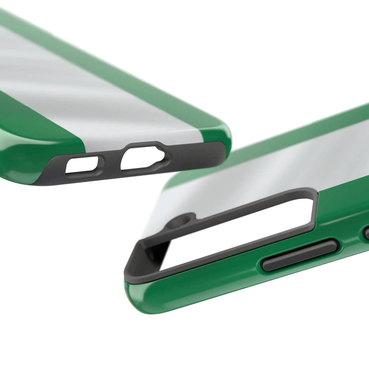 Tough Phone Case — Nigerian flag Rugged Protective Cover - DiwaKi