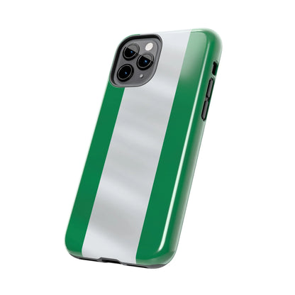 Tough Phone Case — Nigerian flag Rugged Protective Cover - DiwaKi
