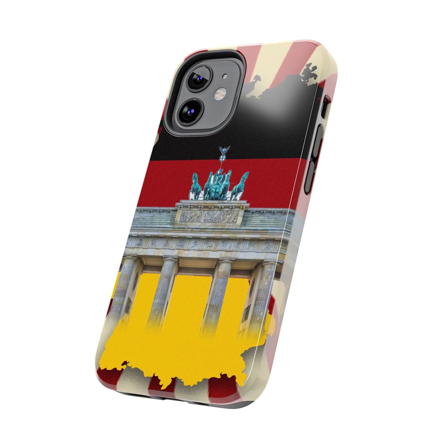 German Flag Brandenburger Gate Tough Phone Case – Berlin Landmark Protective Cover - DiwaKi
