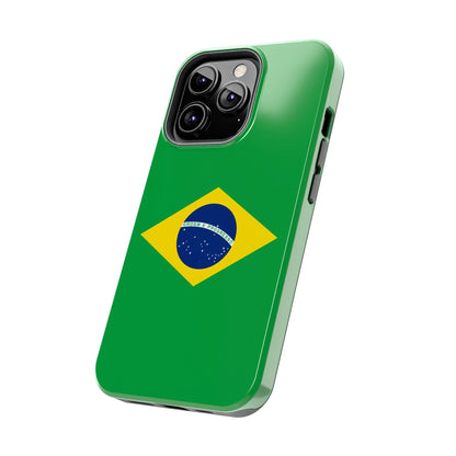 Brazil Flag Tough Phone Case — Protective Patriotic Phone Cover - DiwaKi