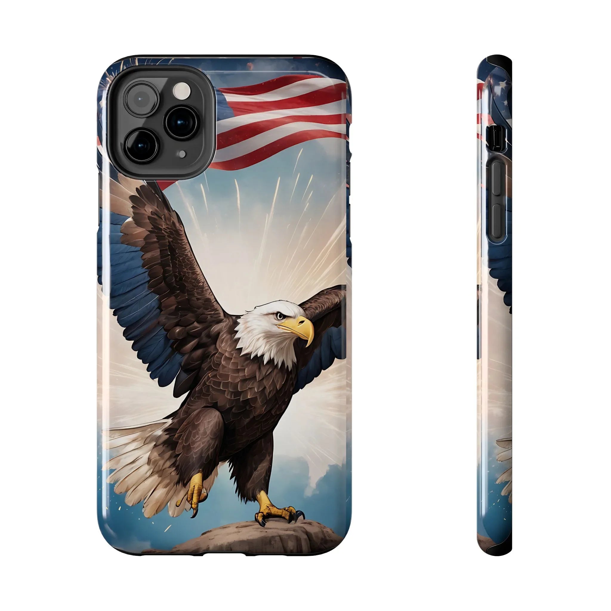 Majestic Eagle Flag Phone Case - DiwaKi