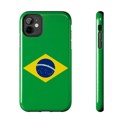 Brazil Flag Tough Phone Case — Protective Patriotic Phone Cover - DiwaKi