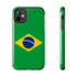 Brazil Flag Tough Phone Case — Protective Patriotic Phone Cover - DiwaKi