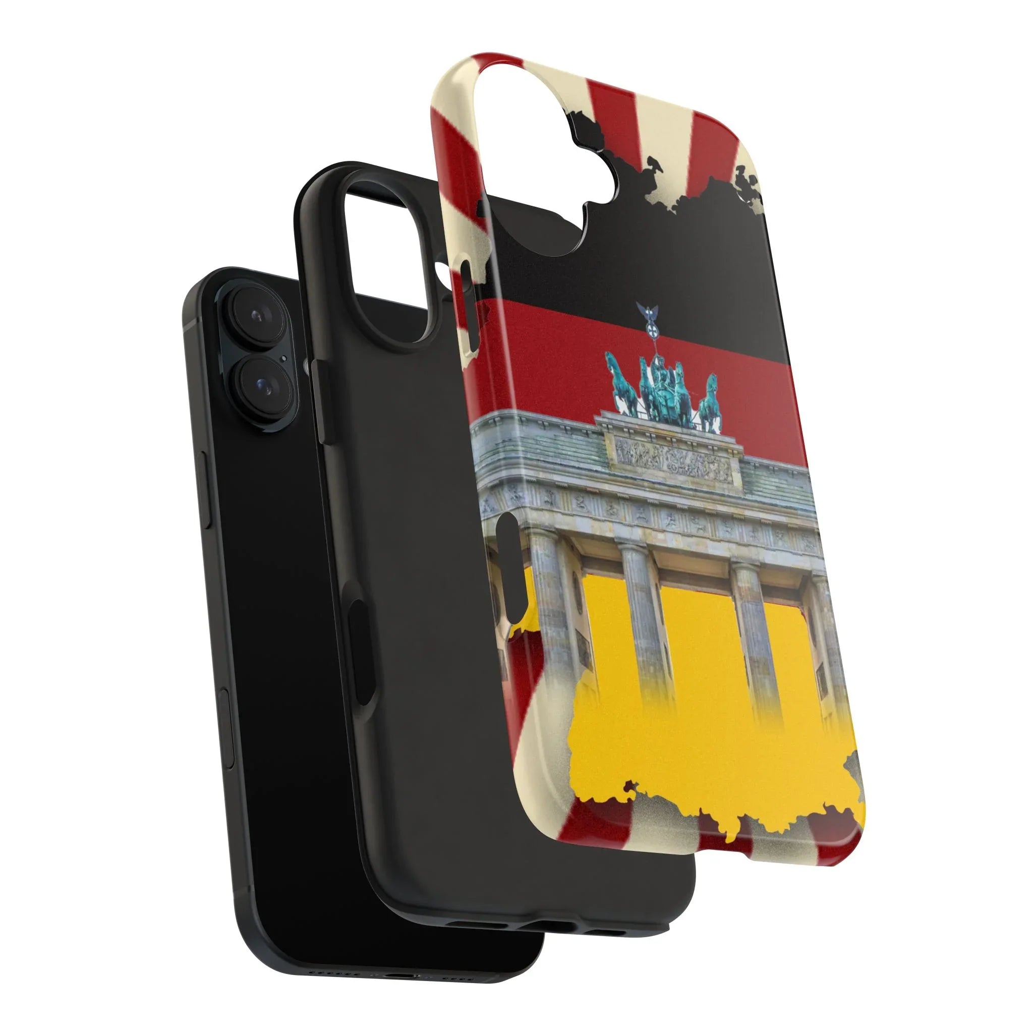German Flag Brandenburger Gate Tough Phone Case – Berlin Landmark Protective Cover - DiwaKi