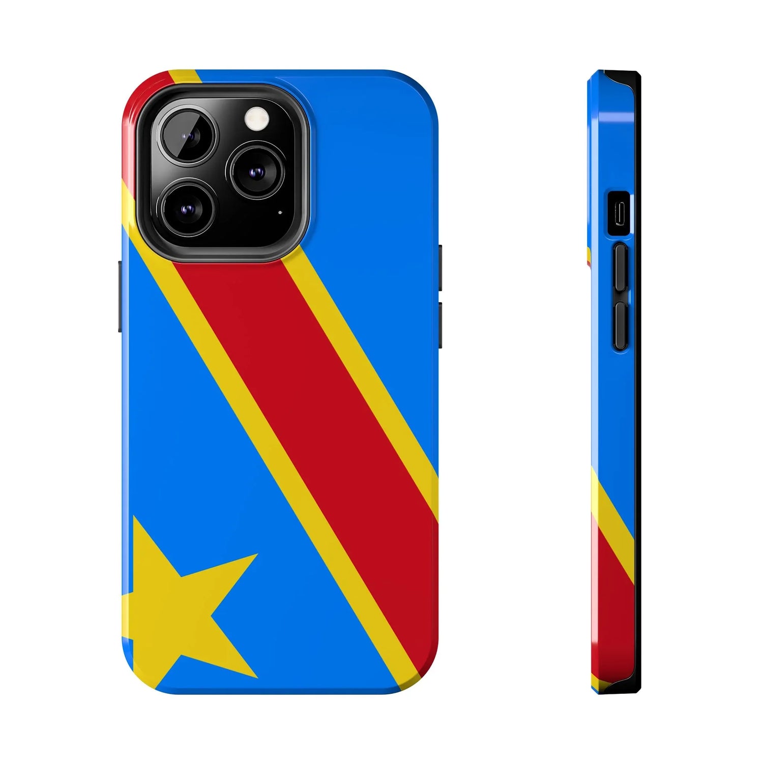 Democratic Republic of Congo Flag Tough Phone Case — Durable Protective Cover - DiwaKi