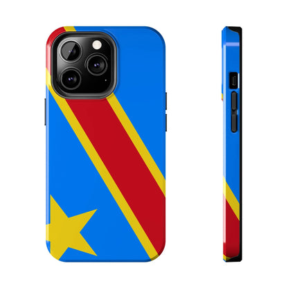 Democratic Republic of Congo Flag Tough Phone Case — Durable Protective Cover - DiwaKi