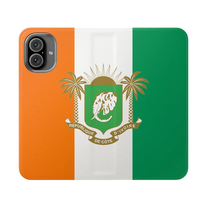 Ivory Coast Flag Flip Phone Case — Côte d&
