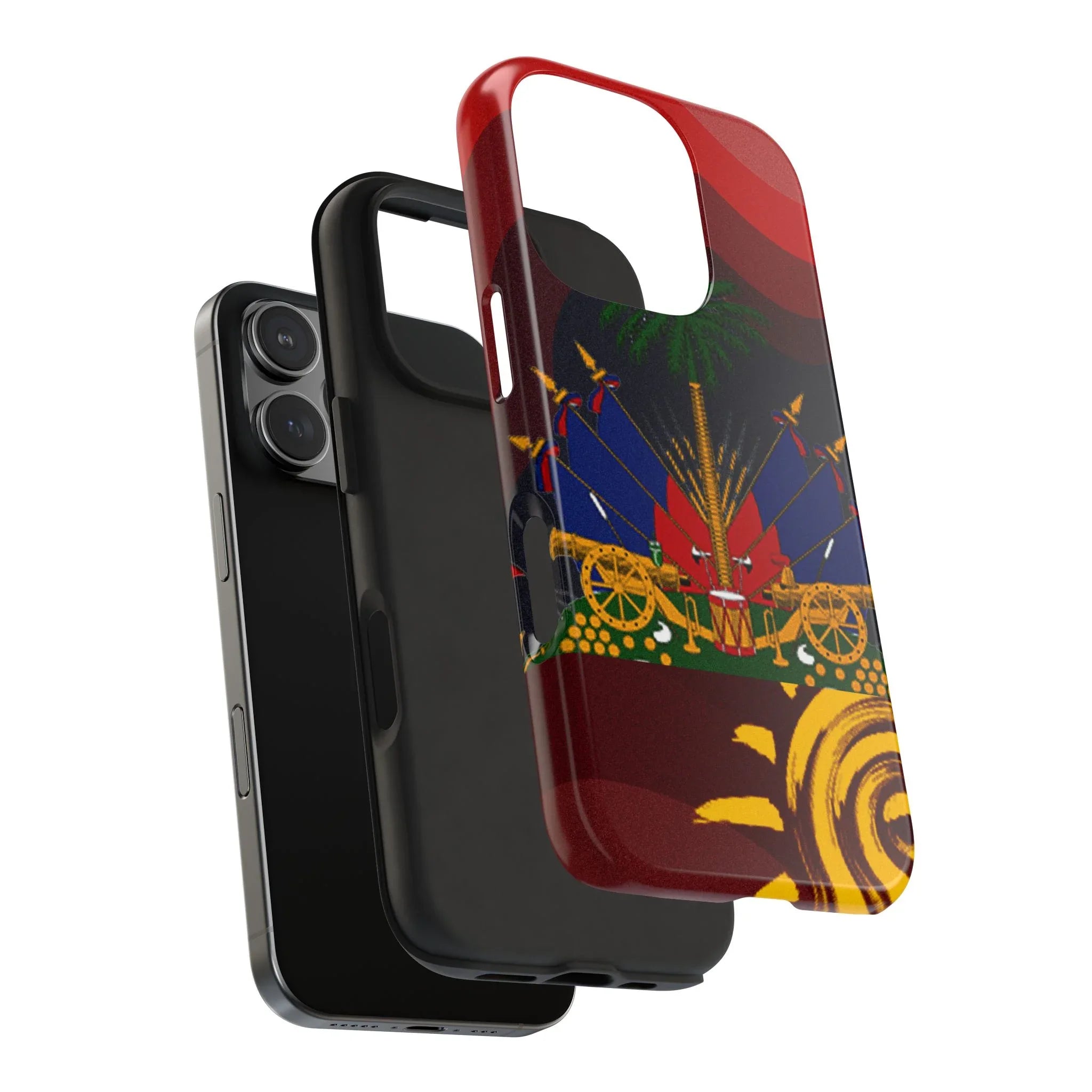 Haiti Coat of Arms Tough Phone Case — Patriotic Haitian Flag Protective Cover - DiwaKi