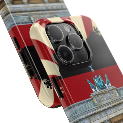 German Flag Brandenburger Gate Tough Phone Case – Berlin Landmark Protective Cover - DiwaKi