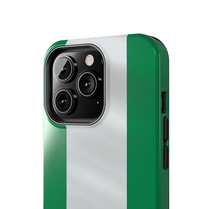 Tough Phone Case — Nigerian flag Rugged Protective Cover - DiwaKi