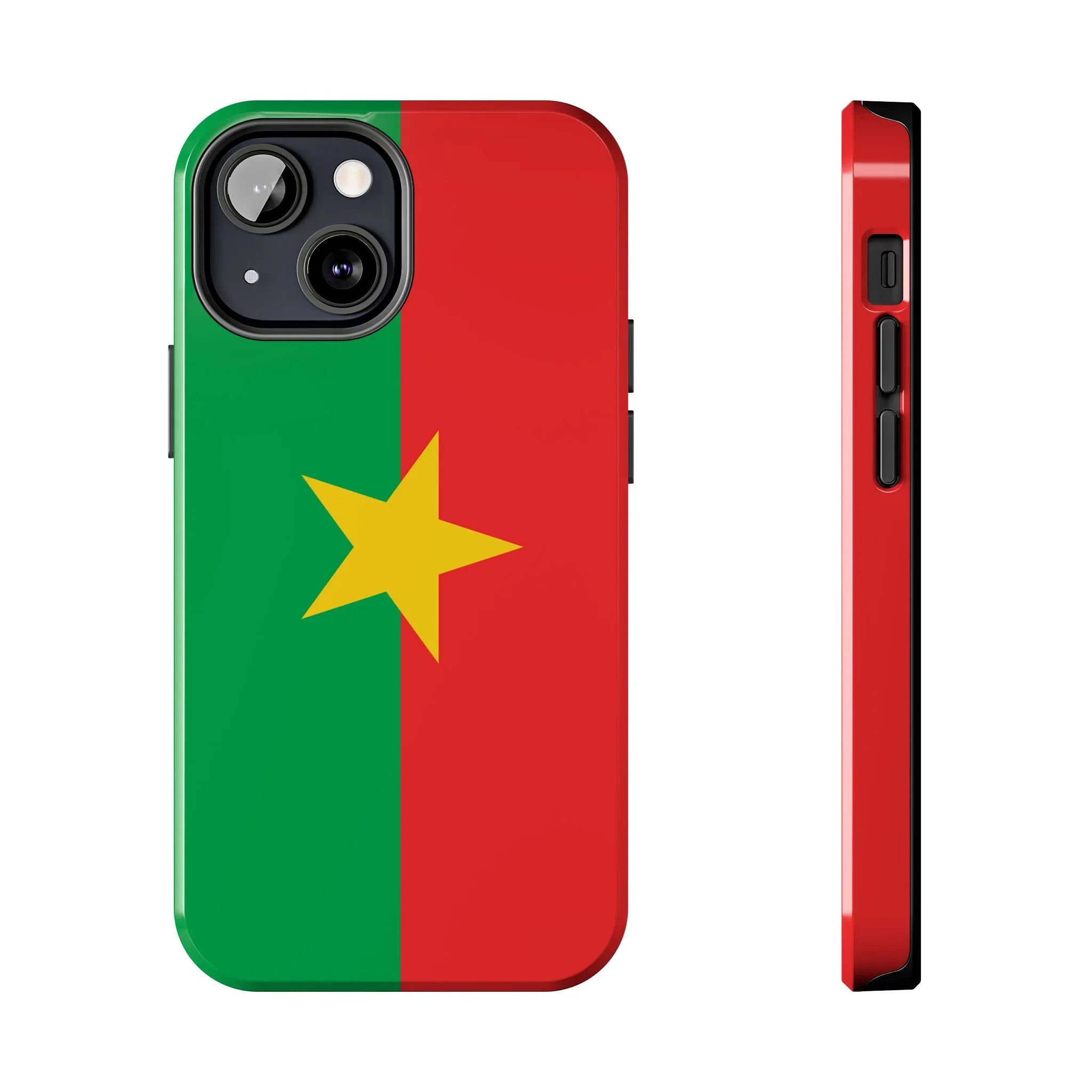 Burkina Faso Flag Tough Phone Case – Durable Protective Cover - DiwaKi