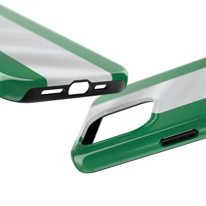 Tough Phone Case — Nigerian flag Rugged Protective Cover - DiwaKi