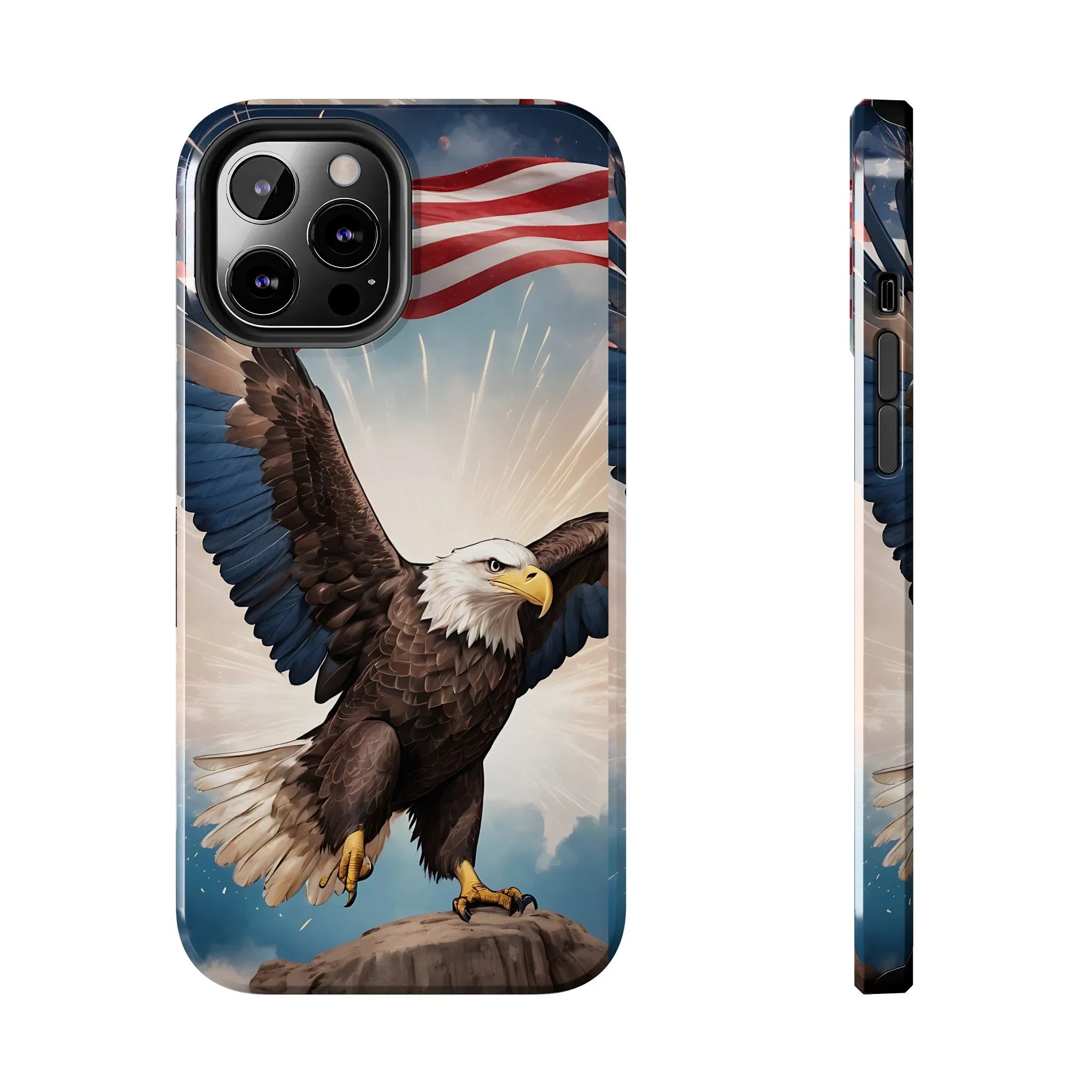 Majestic Eagle Flag Phone Case - DiwaKi