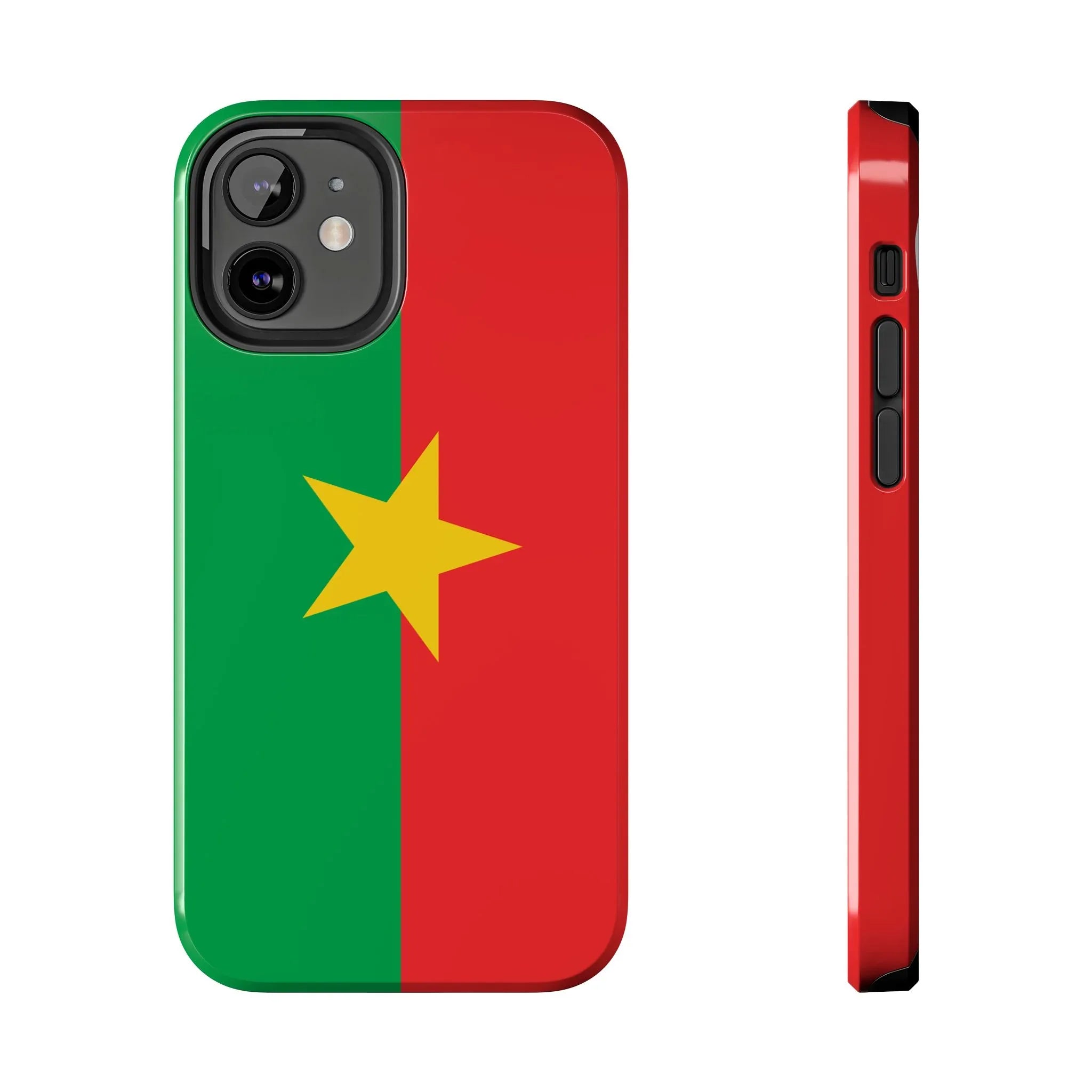 Burkina Faso Flag Tough Phone Case – Durable Protective Cover - DiwaKi