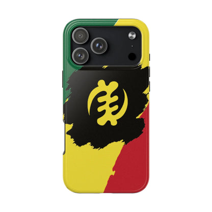 Sankofa Tough Phone Case — Shockproof Protective Phone Cover with Ghana Adinkra Symbol - DiwaKi