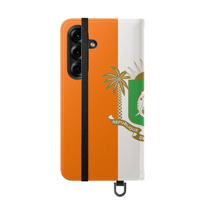 Ivory Coast Flag Flip Phone Case — Côte d&