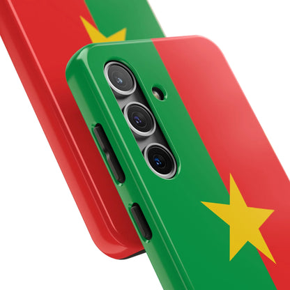 Burkina Faso Flag Tough Phone Case – Durable Protective Cover - DiwaKi