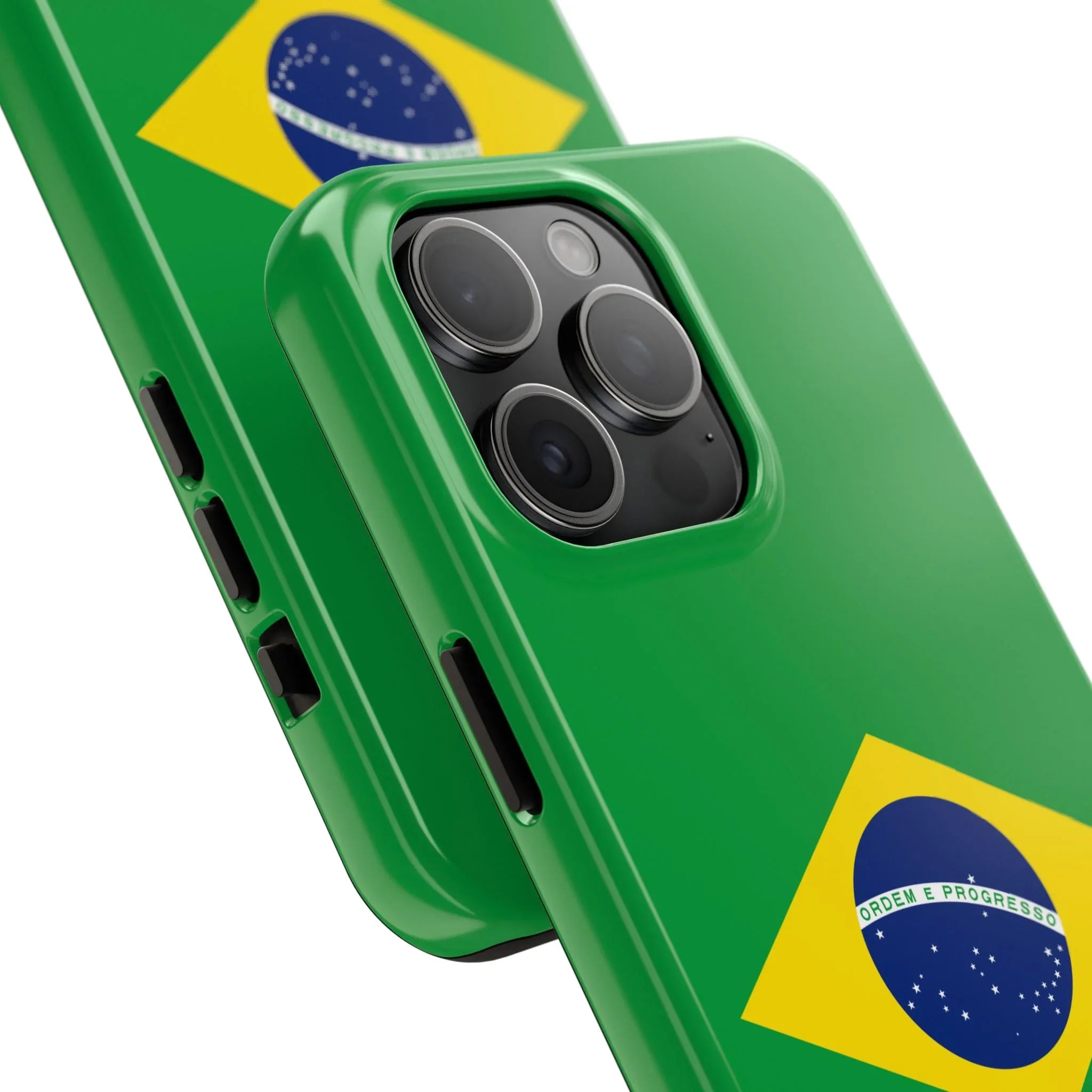 Brazil Flag Tough Phone Case — Protective Patriotic Phone Cover - DiwaKi