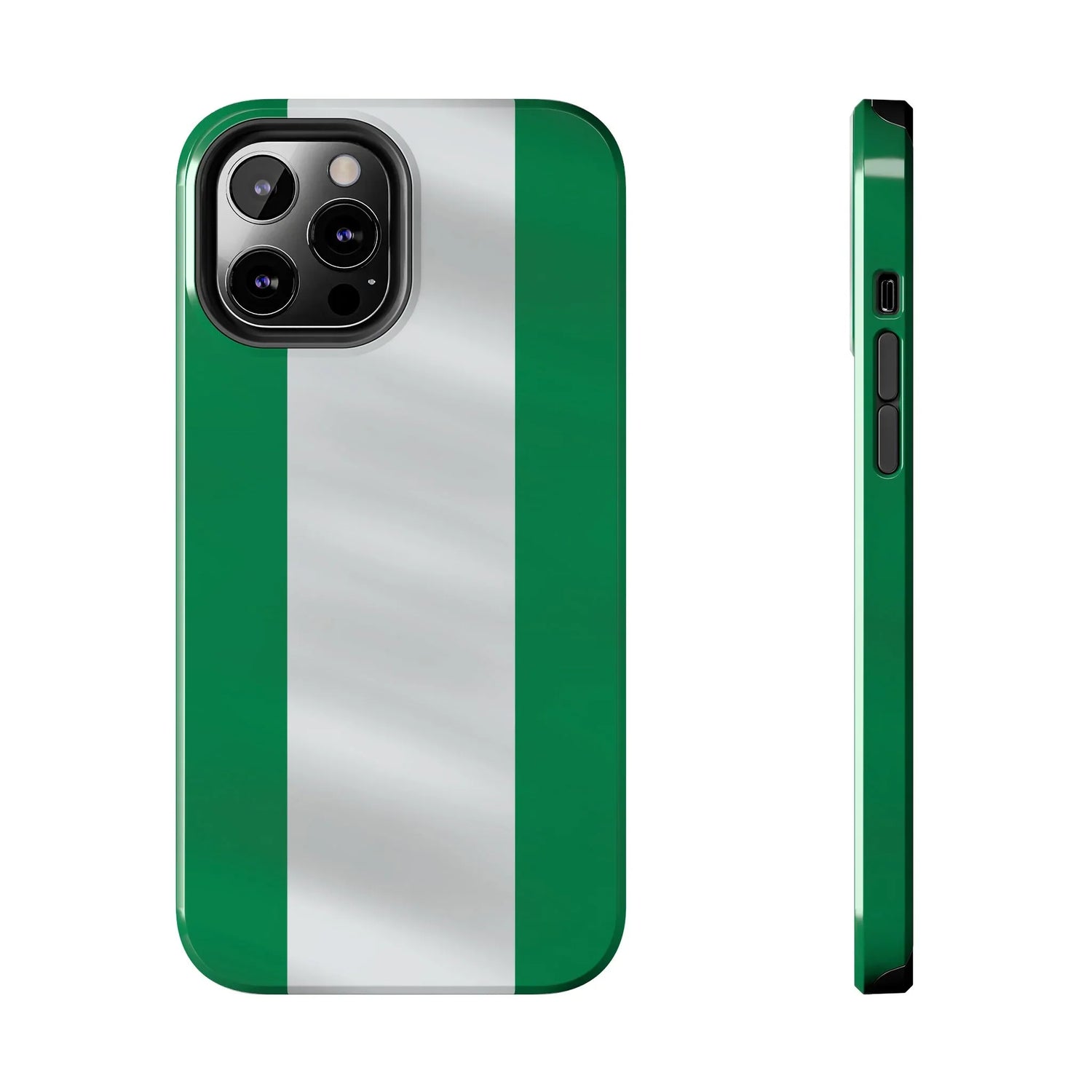 Tough Phone Case — Nigerian flag Rugged Protective Cover - DiwaKi