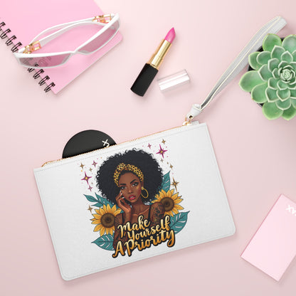 Clutch Bag - Make yourself a Priority