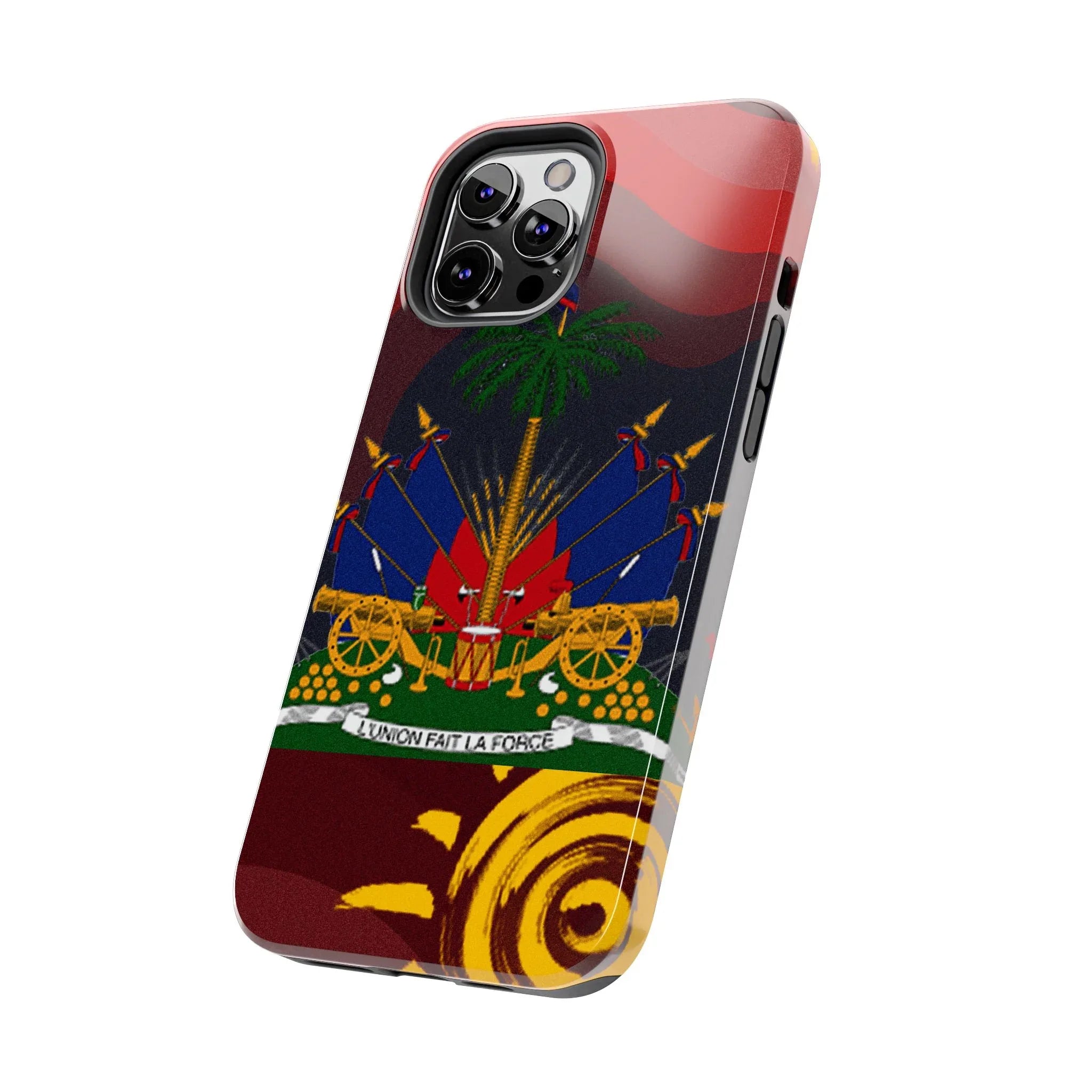 Haiti Coat of Arms Tough Phone Case — Patriotic Haitian Flag Protective Cover - DiwaKi