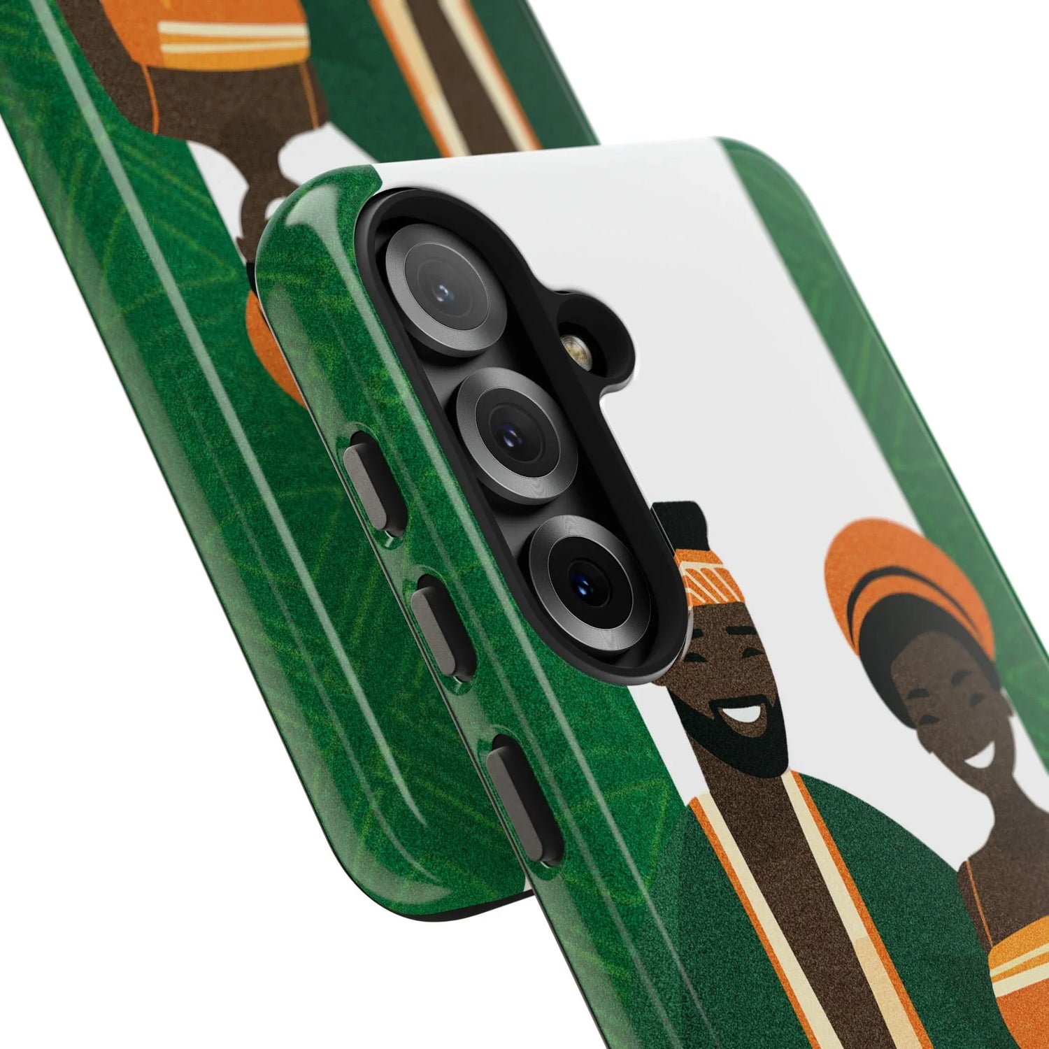 Tough Phone Case — Afrocentric Nigerian Couple Illustration, Protective Hard-Shell Phone Cover - DiwaKi