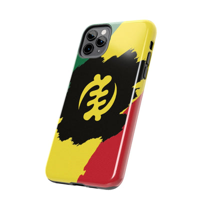 Sankofa Tough Phone Case — Shockproof Protective Phone Cover with Ghana Adinkra Symbol - DiwaKi
